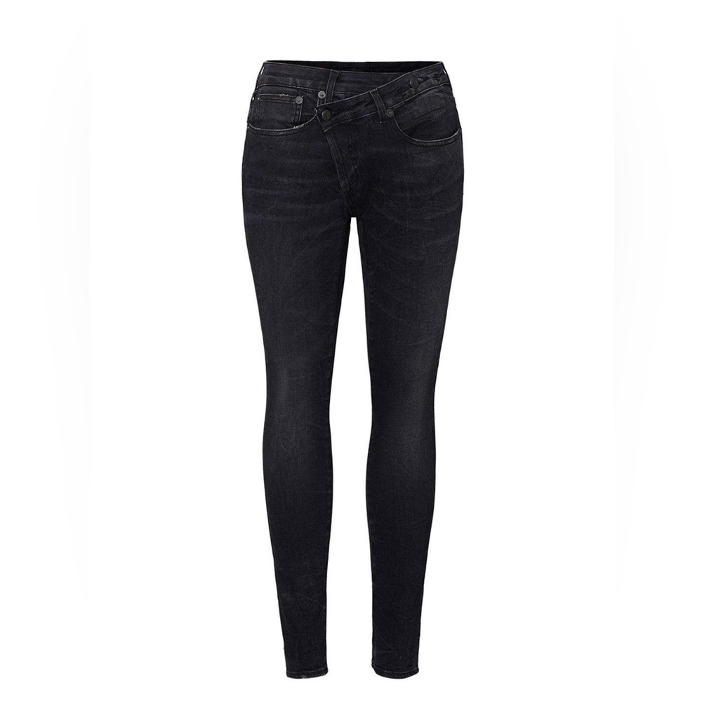 R13 Crossovers Women's Black Grey Skinny Jeans